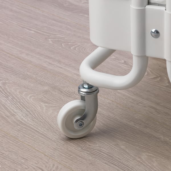 RÅSHULT Trolley, white, 28x38x65 cm