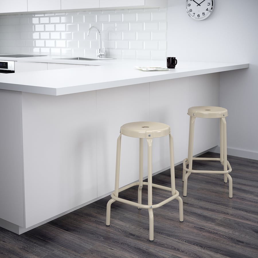 RÅSKOG Bar stool, beige, 63 cm IKEA