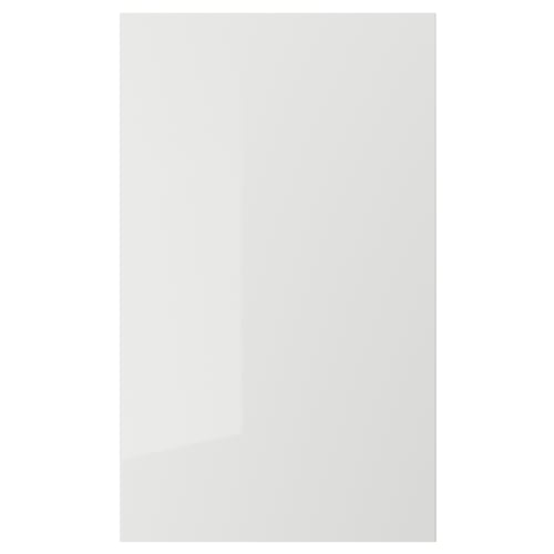 RINGHULT modern grey high-gloss kitchen door made of particleboard.