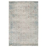 ROMDRUP Rug, low pile, off-white antique look/floral patterned, 200x300 cm