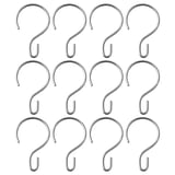 RUDSJÖN Shower curtain ring, stainless steel colour