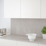 RUNSBÄCK Custom made wall panel, matt concrete effect/high pressure porcelain, 1 m²x2.0 cm