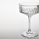 SÄLLSKAPLIG Juice Glass, clear glass/patterned, 21 cl