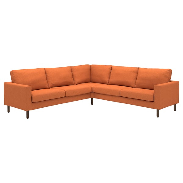 SALTSJÖBADEN Corner sofa, 4-seat, Tonerud red-brown