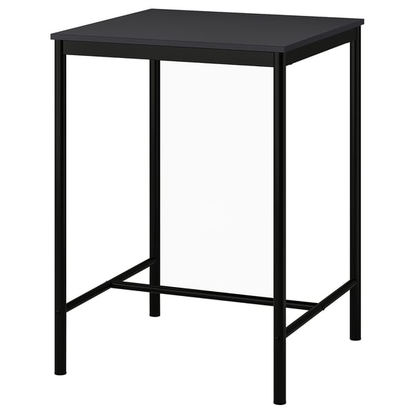 SANDSBERG Bar table, black, 67x67 cm