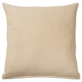 SANDTRAV Cushion, yellow-beige/white, 45x45 cm