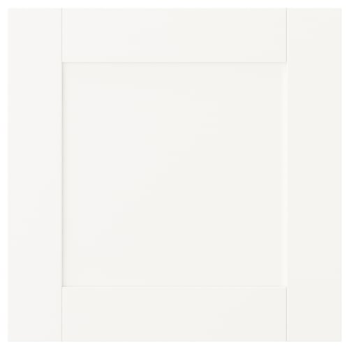 SANNIDAL door for platsa storage in white, simple design, fiberboard and particleboard.