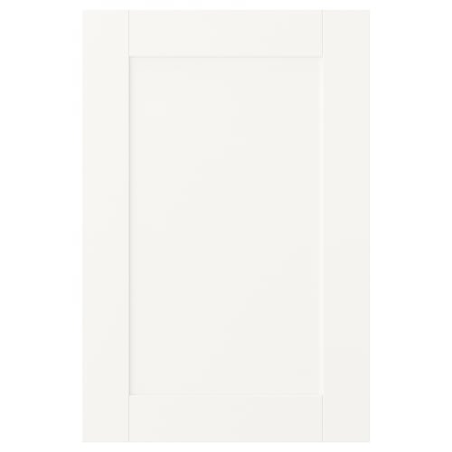 SANNIDAL white door panel, part of platsa storage, simple and clean design, made from fibreboard and particleboard.