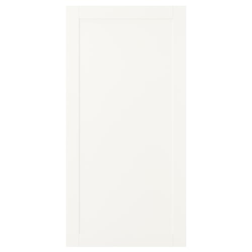 SANNIDAL: white storage door, simple design, fits platsa, fiberboard material.