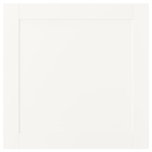 SANNIDAL door for platsa storage, white, simple design, hangs left or right.
