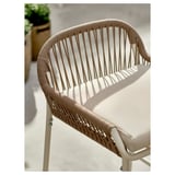 SEGERÖN Bar table and 2 bar stools, outdoor, white/beige/Frösön/Duvholmen beige