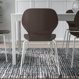 SIGTRYGG Chair, dark brown/Sefast white