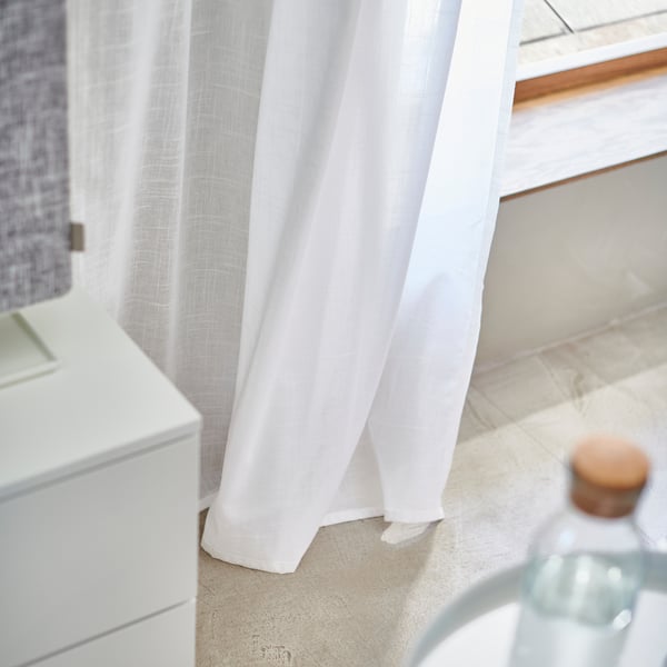 Silverlönn Buy SILVERLONN 1Pair White Sheet Curtains Online - IKEA