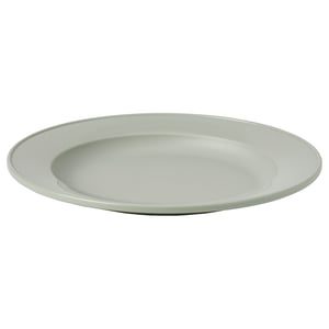 SIMKRABBA Side plate, plastic/green-grey, 21 cm