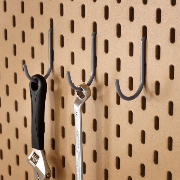 SKÅDIS hook, grey IKEA