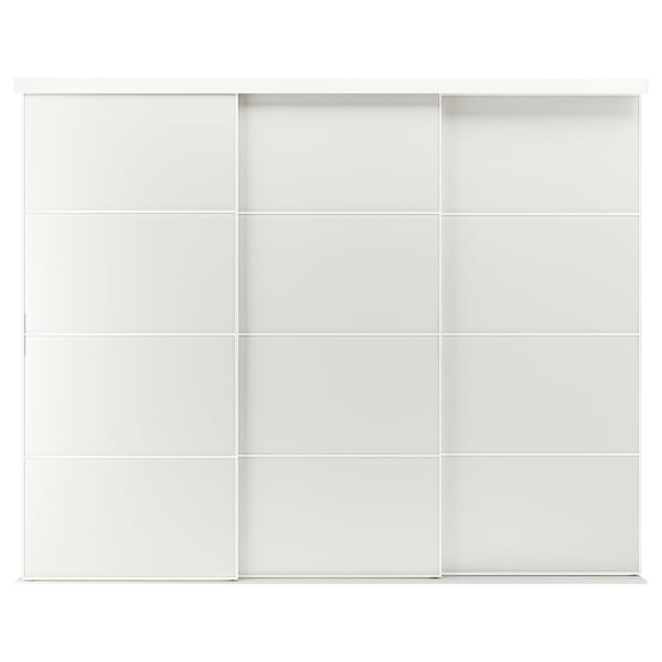 SKYTTA / TJÖRHOM Sliding door combination, white/white, 301x240 cm