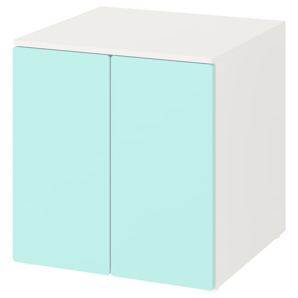 Smastad Platsa Cabinet White Pale Turquoise With 1 Shelf Ikea