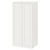 SMÅSTAD Wardrobe, white/with frame, 60x42x123 cm