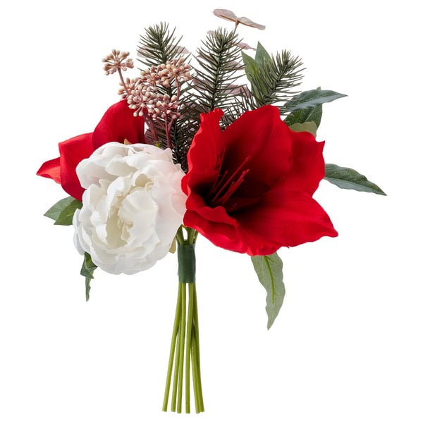 SMYCKA Artificial bouquet in/outdoor Amaryllis/red IKEA