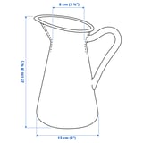SOCKERÄRT Vase/jug, white, 22 cm