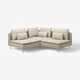 SÖDERHAMN Corner sofa, 3-seat, Fridtuna light beige