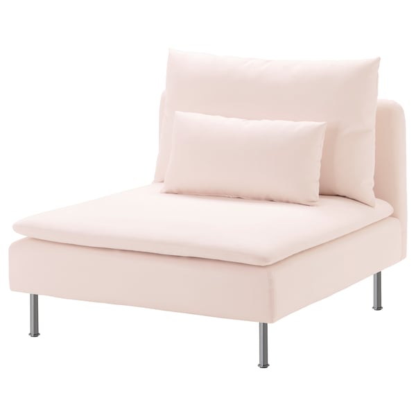 SÖDERHAMN Cover for 1-seat section - Samsta light pink - IKEA