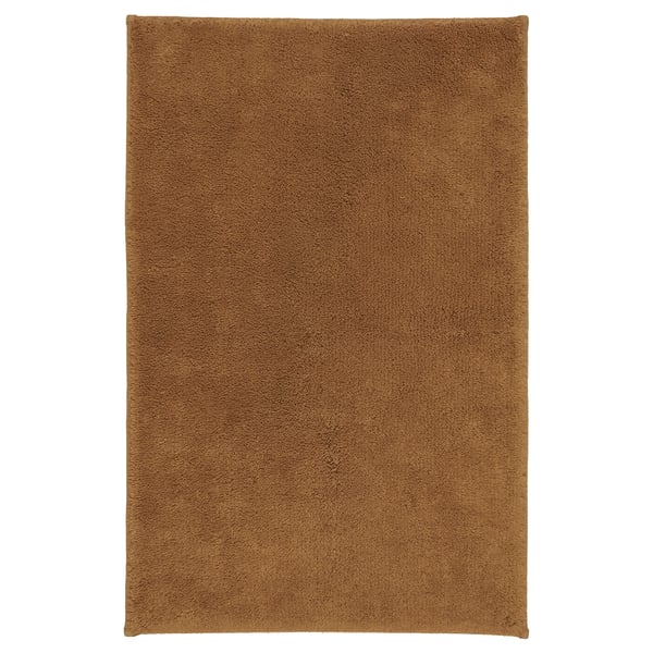 SÖDERSJÖN Bath mat, brown-yellow, 50x80 cm