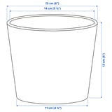 SOJABÖNA Plant pot, white, 12 cm