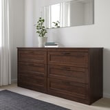 SONGESAND Bedroom furniture, set of 4, brown, 160x200 cm