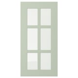 STENSUND Glass door, light green, 30x60 cm