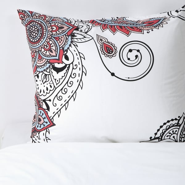 Buy Stickbracka Quilt Cover And 2 Pillowcases White Red Black