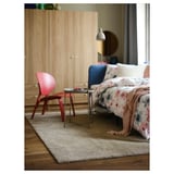 STOENSE Rug, low pile, off-white, 133x195 cm