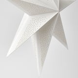 STRÅLA Lamp shade, dot pattern white, 70 cm