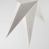 STRÅLA Lamp shade, dot pattern white, 90 cm