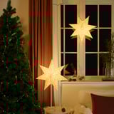 STRÅLA Lamp shade, leaf red, 48 cm