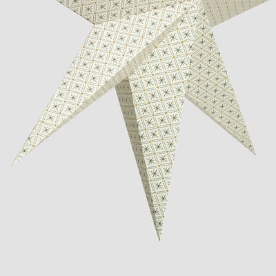 STRÅLA lamp shade, star green, 70 cm IKEA