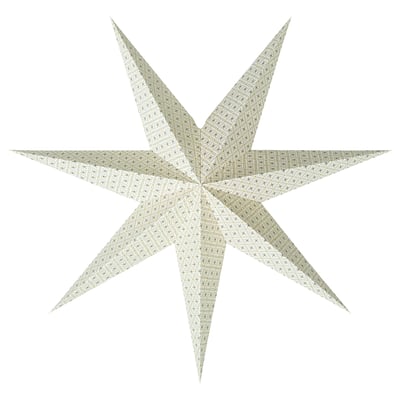 STRÅLA Lamp shade, star green, 70 cm