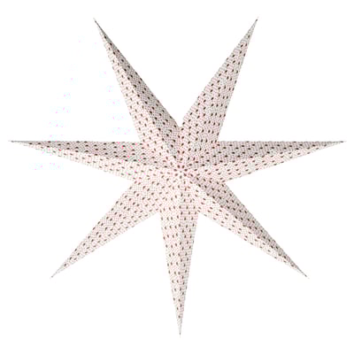 STRÅLA Lamp shade, star red, 90 cm