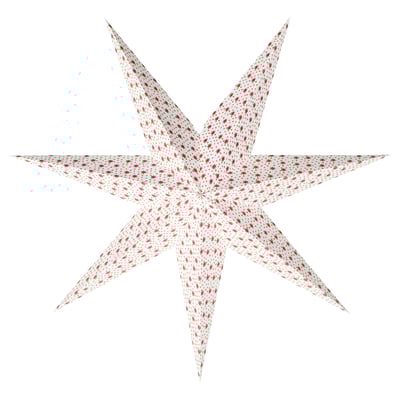 STRÅLA Lamp shade, star red, 70 cm