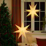 STRÅLA Lamp shade, star red, 70 cm