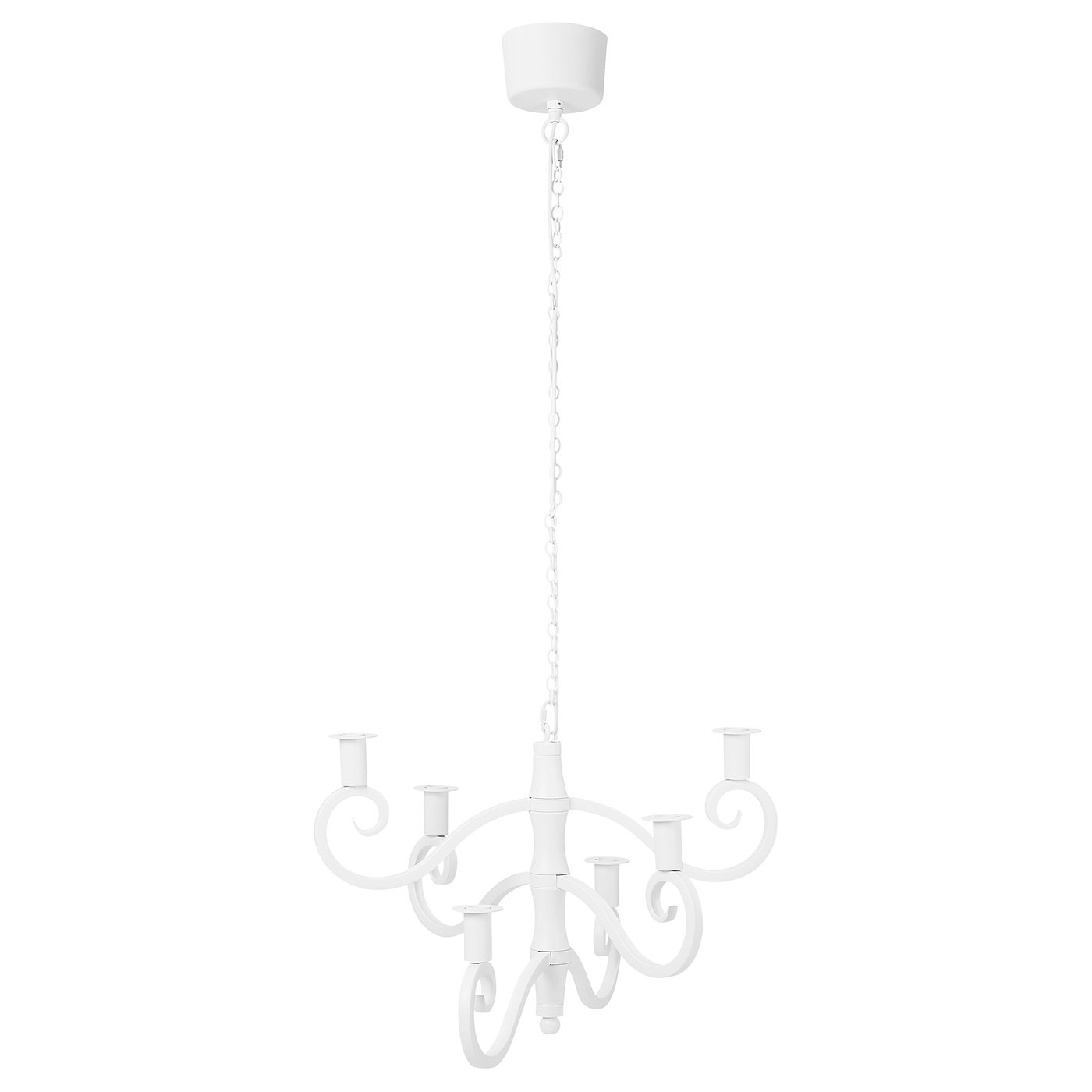 STRÅLA LED chandelier 6arm white IKEA