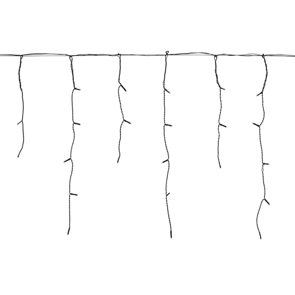 STRÅLA LED lighting chain with 200 lights, outdoor/icicle-shaped