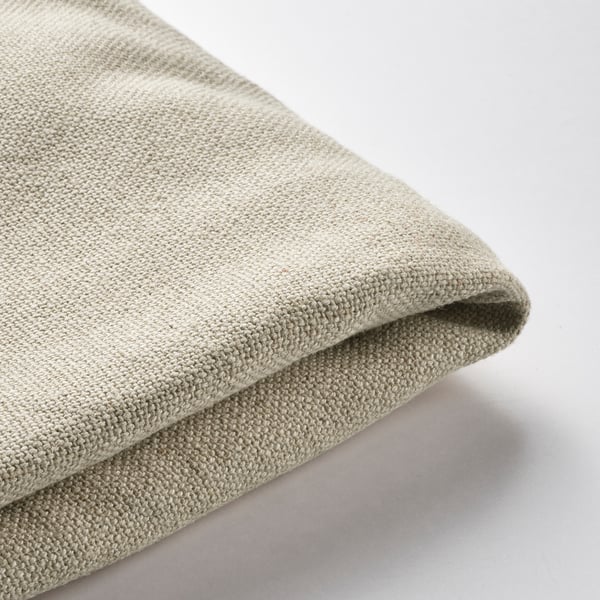 STRANDMON Slipcover for footstool, Risane natural