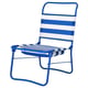 STRANDÖN Beach chair, blue/white