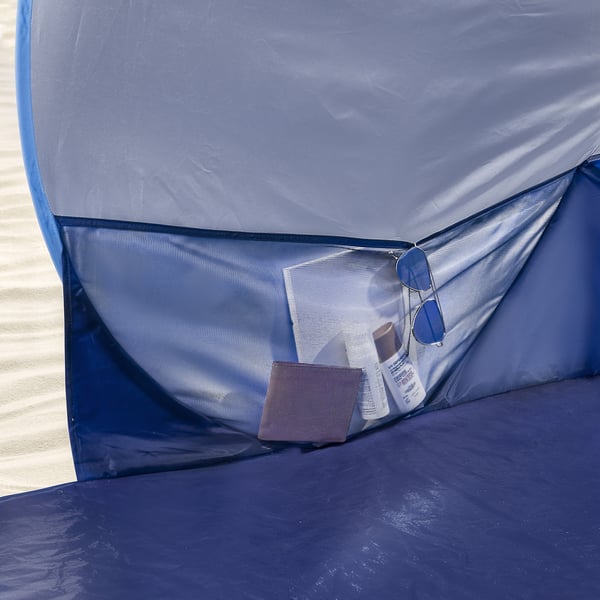 STRANDÖN Pop-up sun/wind shelter, blue