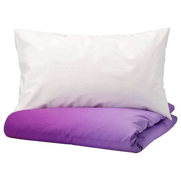 Buy Strandtrift Quilt Cover And 2 Pillowcases Lilac White