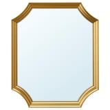 SVANSELE Mirror, gold-colour, 53x63 cm