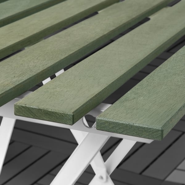 TÄRNÖ Table+2 chairs, outdoor, white/green