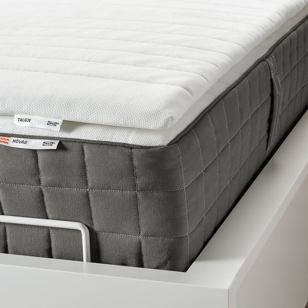 TALGJE Mattress pad, white, 90x200 cm