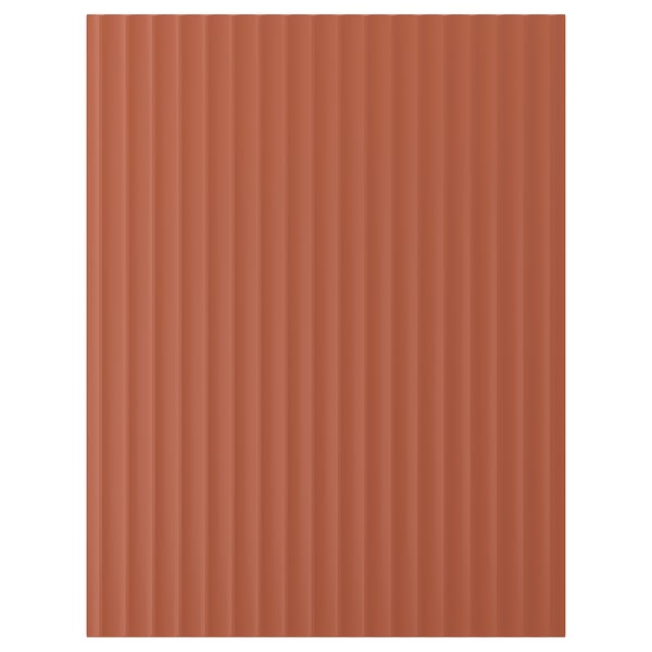 TERRSJÖ Cover panel, red-brown wave pattern, 62x80 cm